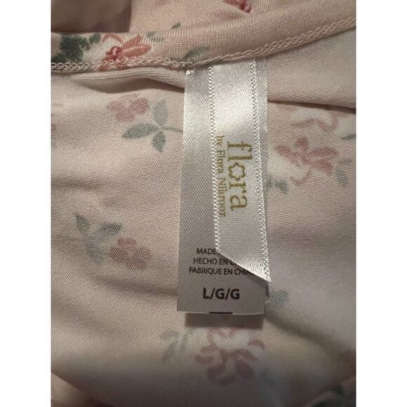 Flora by Flora Nikrooz Pink Floral Clover III Short Set PJ Large NWT - Picture 3 of 6
